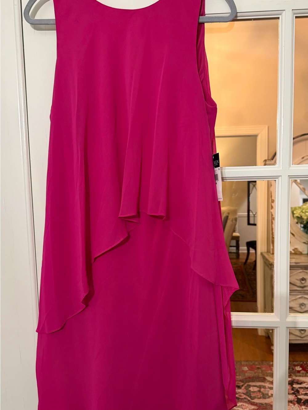 Ralph Lauren New With Tags Fuchsia Pink Dress Graduation Wedding Cocktail Party